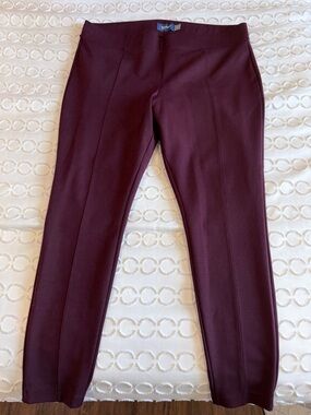 Old Navy Maroon Ponte Slim Leg Pants